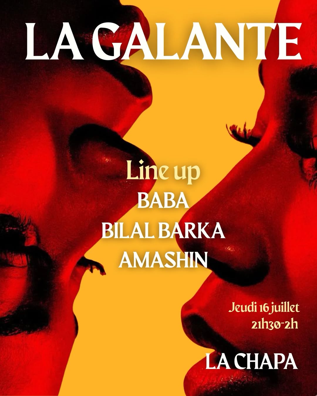 Affiche de la soirée du jeudi signée Univers L'uP