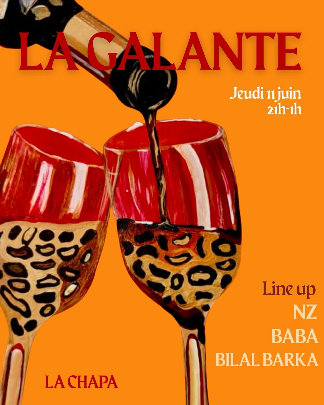 Soirée à La Chapa Nice, début à 21h